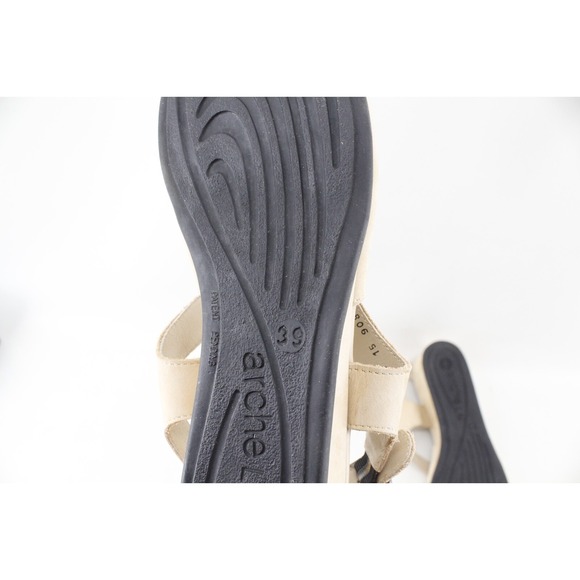 ARCHE Tan Nubuck Leather Slingback Sandals Size 39 EU 8 US - Picture 6 of 8